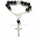 Rosaries on hand with onyx RRHE 1