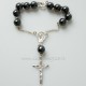 Rosaries on hand with onyx RRHE-4