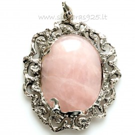 Pendant with Rose Quartz P495