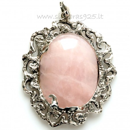 Pendant with Rose Quartz P495