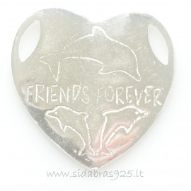 Pendant personalized "Heart Plate" P639