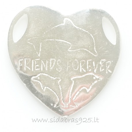 Pendant "Heart Plate" P639