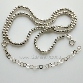 Chain - necklace with faceted bubbles