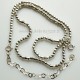 Chain - necklace with faceted bubbles-2