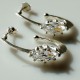 Earrings with Zirconia "Markyzė"-5