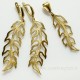 Brass earrings "Lapeliai"-2