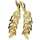 Brass earrings "Lapeliai"-1