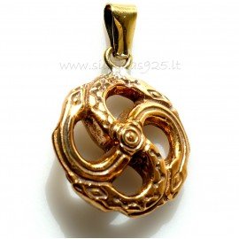 Brass pendant ŽP "Žalčiukai"