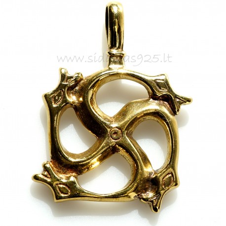 Brass pendant ŽP "Aušliavis"