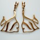 Bronze earrings BA "Žuvys"-2