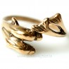 Bronze ring BŽ "Dolphins"