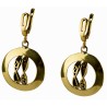 Brass earrings "Žuvys" ŽA301