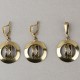 Brass earrings "Žuvys" ŽA301-3