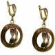 Brass earrings "Žuvys" ŽA301-4