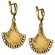 Brass earrings "Vėduoklės" ŽA244-4