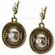 Brass earrings "Kasytės" ŽP701-1
