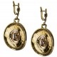 Brass earrings "Kasytės" ŽP701-4