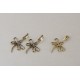 Brass earrings "Dragonfly" ŽA568-4