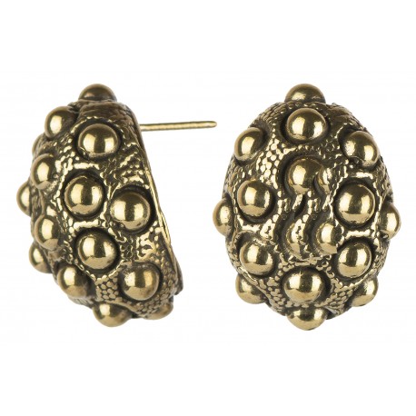 Brass earrings ŽA719 "Burbulai"