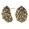 Brass earrings ŽA719 "Burbulai"