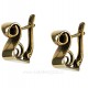 Brass earrings ŽA200 "Gulbė"-1