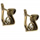 Brass earrings ŽA200 "Gulbė"-3
