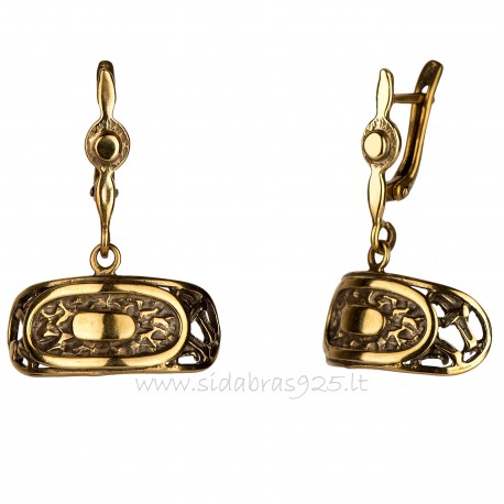 Brass earrings ŽA "Lada"