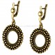 Brass earrings ŽA602 "Bubble Ring"-1