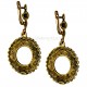 Brass earrings ŽA602 "Bubble Ring"-4