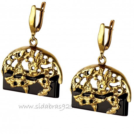 Brass earrings ŽA720 "Suas"