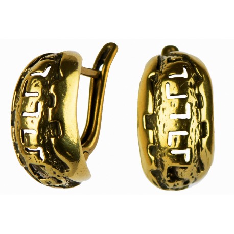 Brass earrings