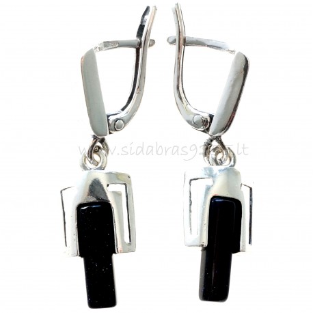 Earrings with Night Stone A173