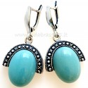 Earrings with Amazonite A715