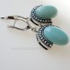 Earrings with Amazonite A715-5