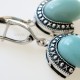 Earrings with Amazonite A715-6