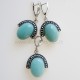 Earrings with Amazonite A715-3