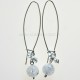 Earrings "Ribbon" with Mountain crystal-3