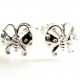 Earrings small minimalist "Butterfly" A730-3