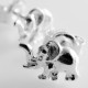 Earrings small minimalist "Elephant" A729-3