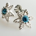 Earrings with heavenly colored Swarovski