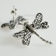 Earrings "Openwork Dragonfly" A639-3