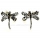 Earrings "Openwork Dragonfly" A639-1