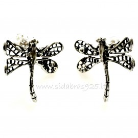 Earrings "Openwork Dragonfly" A639