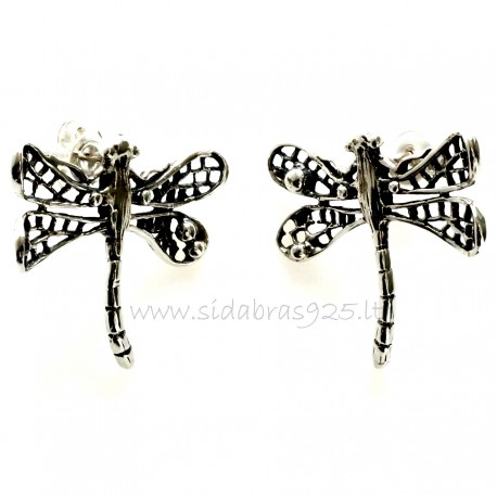 Earrings "Openwork Dragonfly" A639