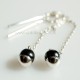 Earrings with hematot on the chain-5