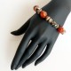 Sold Out Bronze bracelet with carnelian and hematite-2