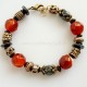 Sold Out Bronze bracelet with carnelian and hematite-1