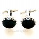 Silver Cufflinks with Onyx-1