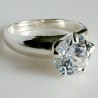 Ring with Zirconia Engagement Ž731