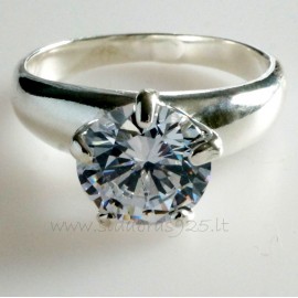 Ring with Zirconia Engagement Ž731